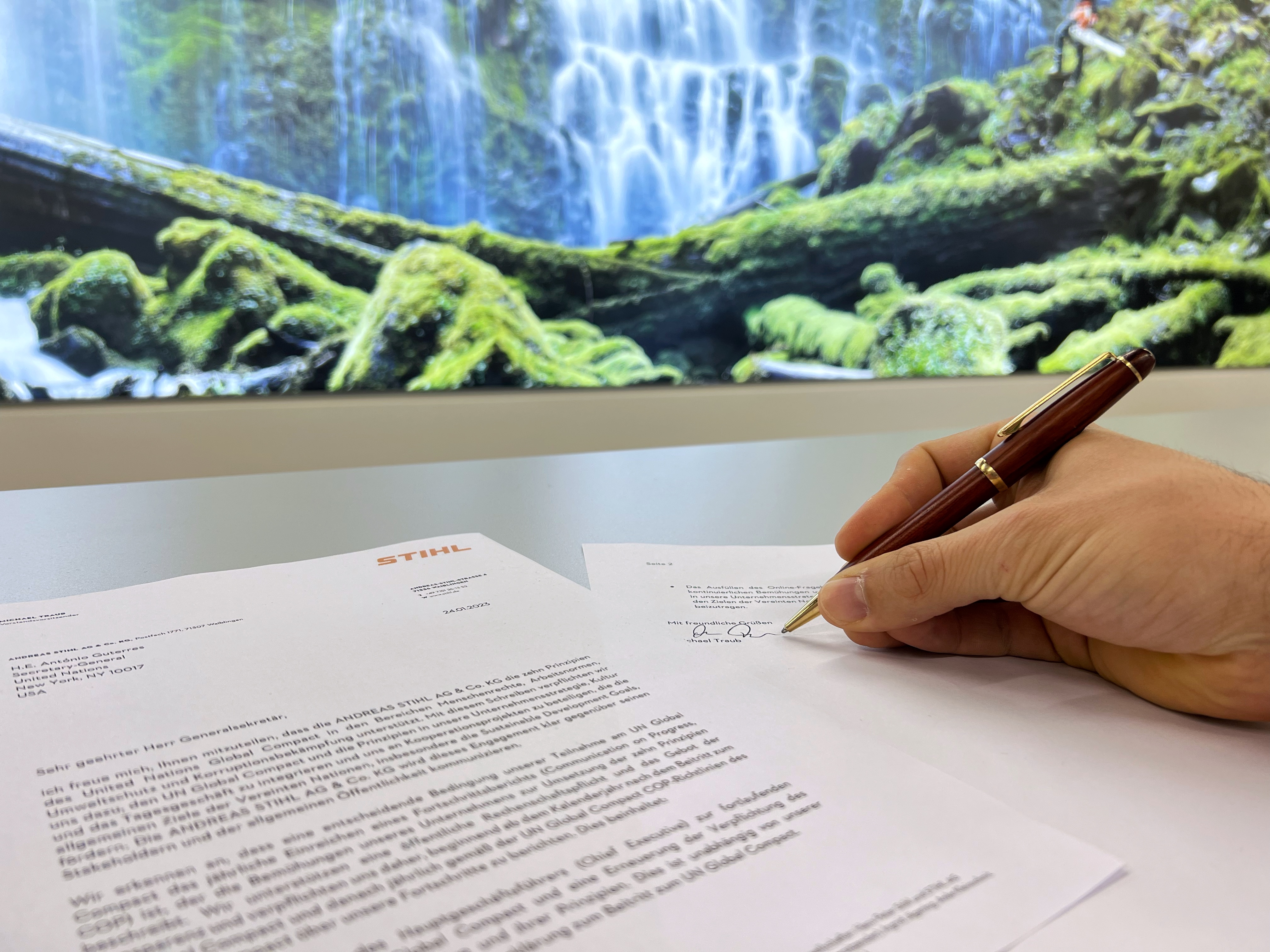 Adhésion de STIHL au Pacte mondial des Nations Unies 